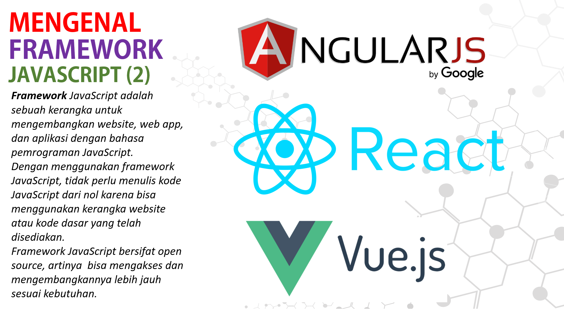 MENGENAL FRAMEWORK  JAVASCRIPT (2)