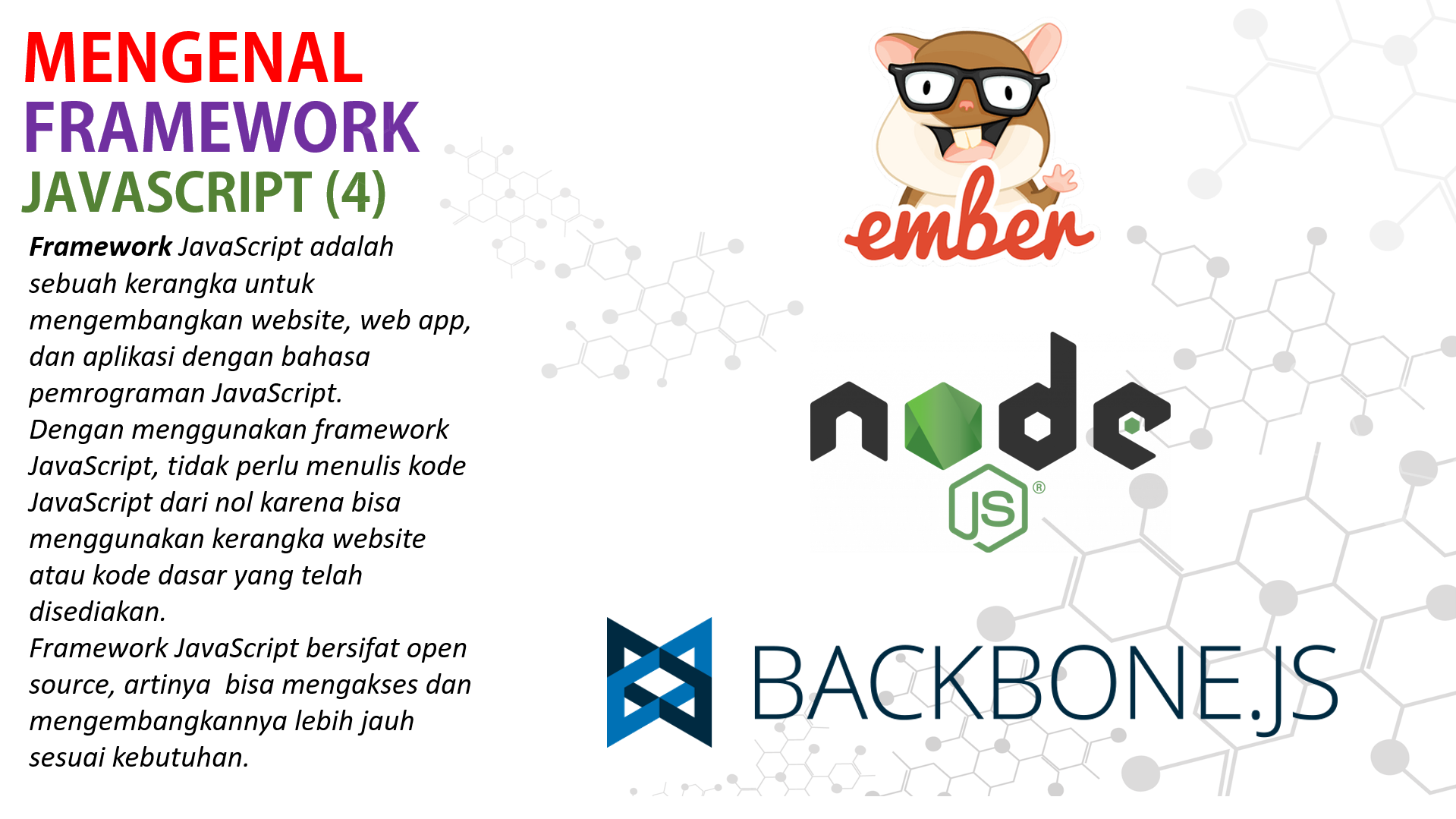 MENGENAL FRAMEWORK  JAVASCRIPT EMBER