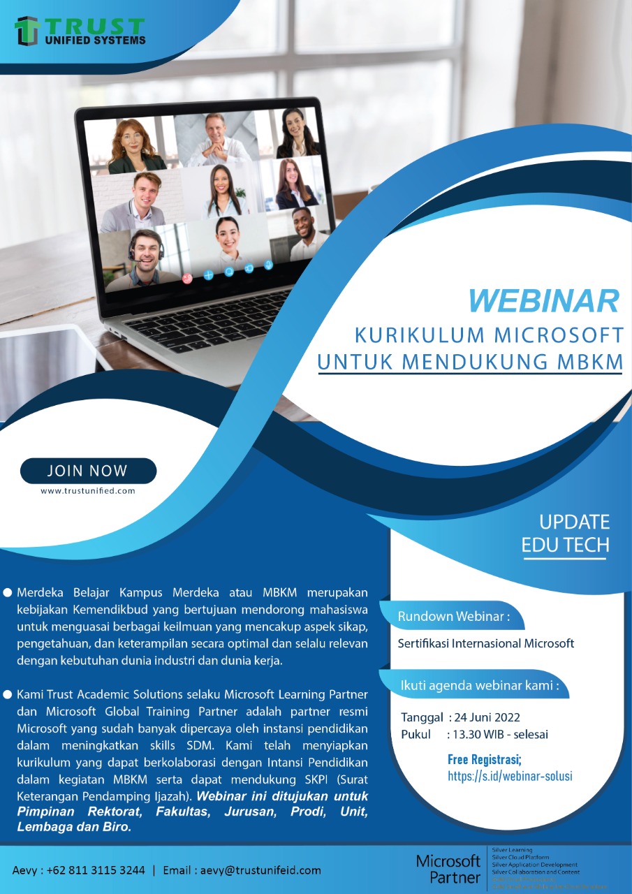 Webinar Kurikulum Microsoft Untuk Mendukung MBKM