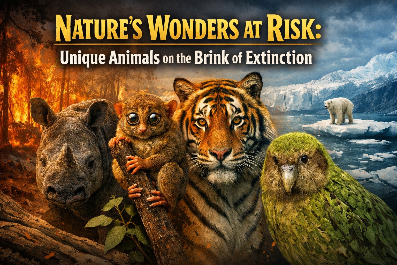 Nature’s Wonders at Risk: Unique Animals on the Brink of Extinction