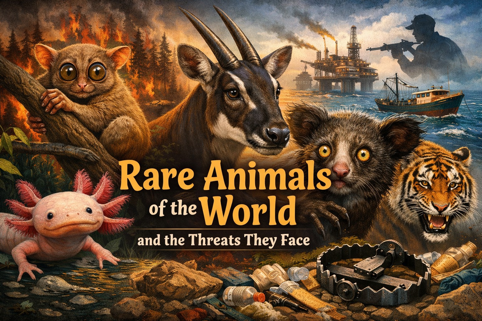 Rare Animals of the World and the Threats They Face