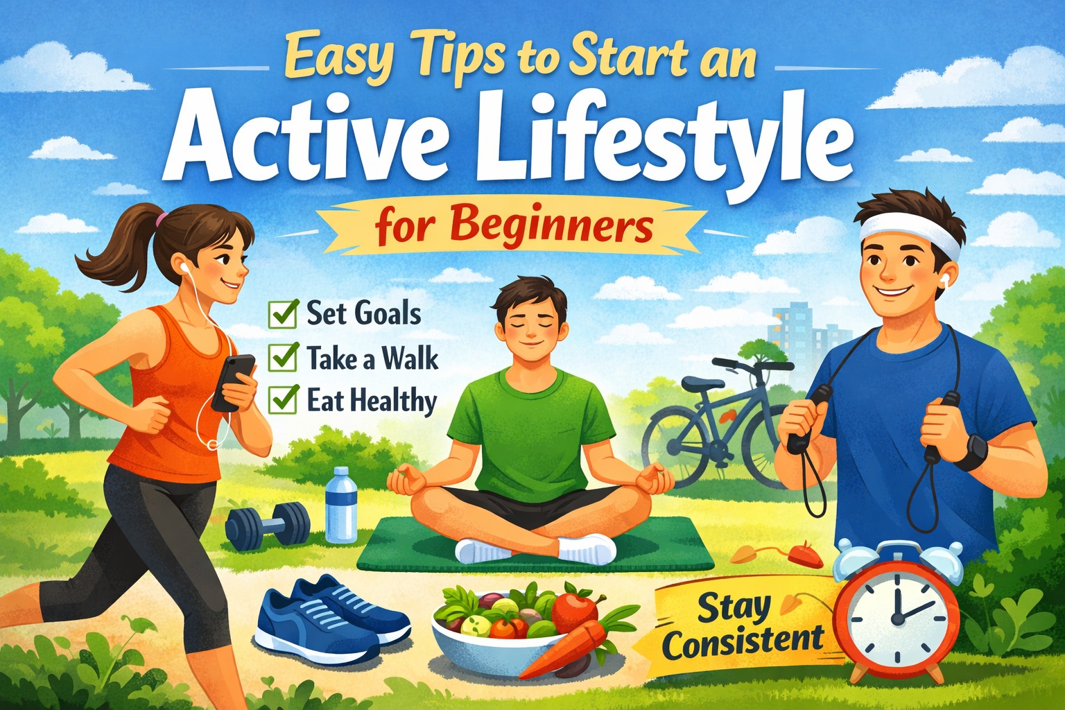 Easy Tips to Start an Active Lifestyle for Beginners