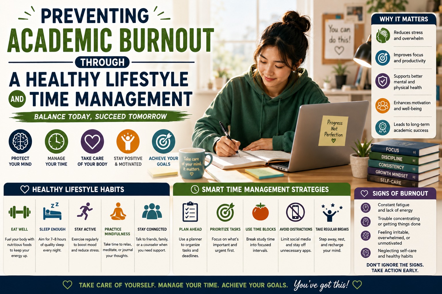 Preventing Academic Burnout Through a Healthy Lifestyle and Time Management