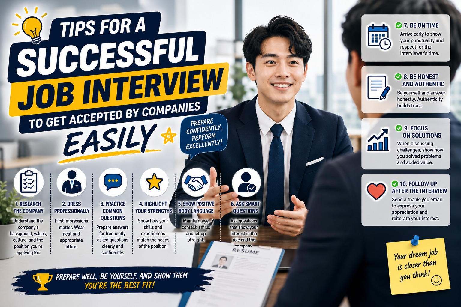 Tips for a Successful Job Interview to Get Accepted by Companies Easily