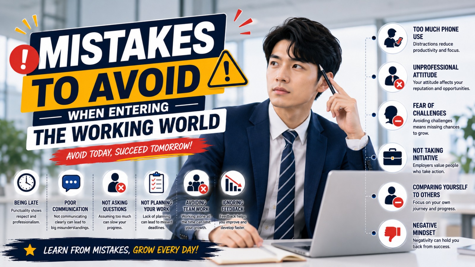 Mistakes to Avoid When Entering the Working World