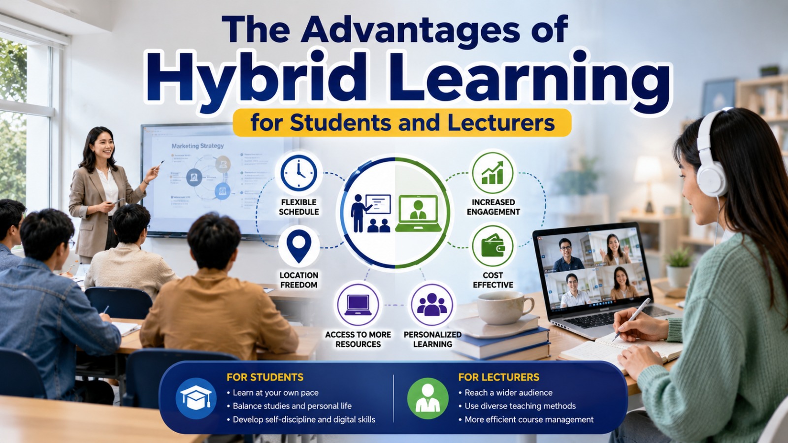 The Advantages of Hybrid Learning for Students and Lecturers