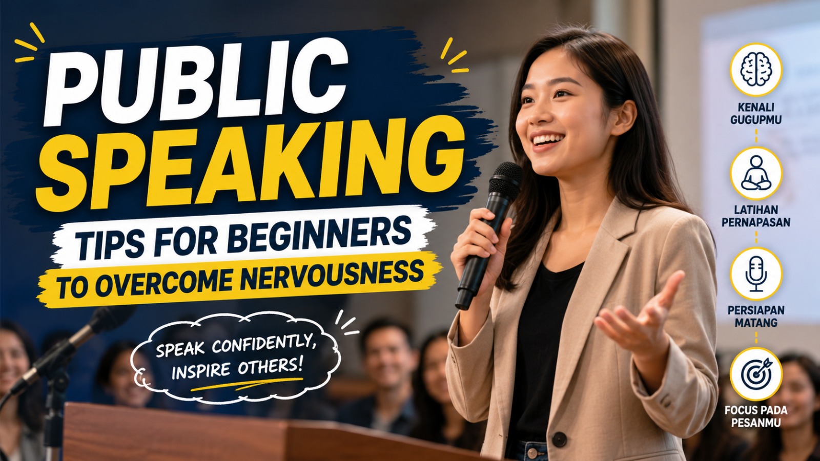 Public Speaking Tips for Beginners to Overcome Nervousness