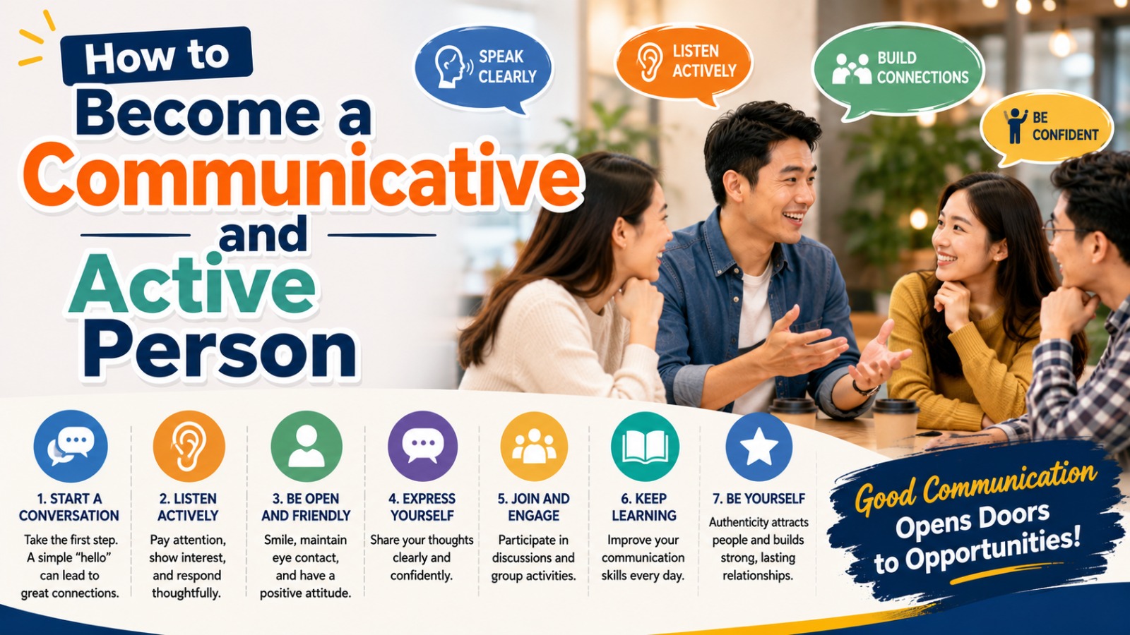 How to Become a Communicative and Active Person