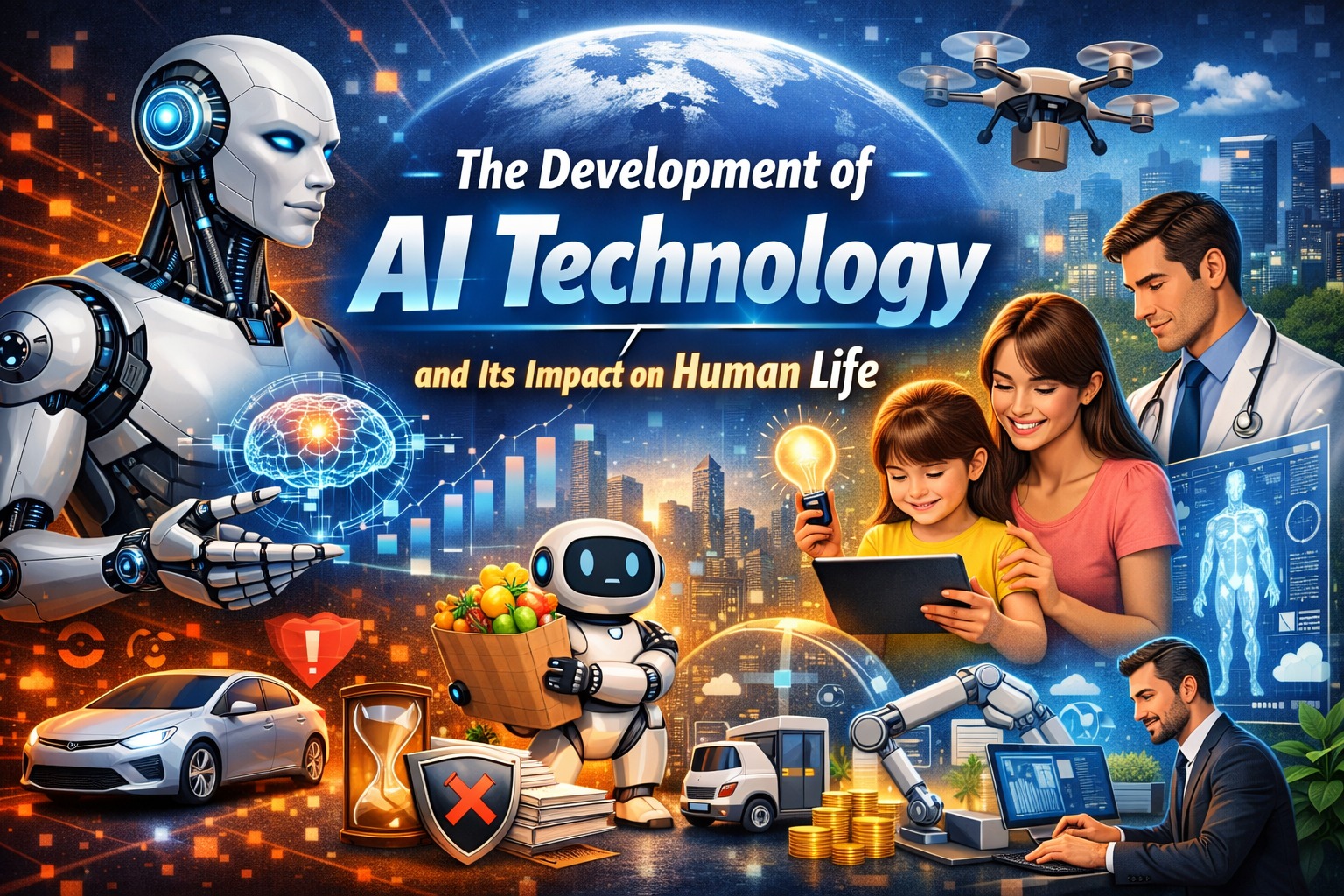 The Development of AI Technology and Its Impact on Human Life