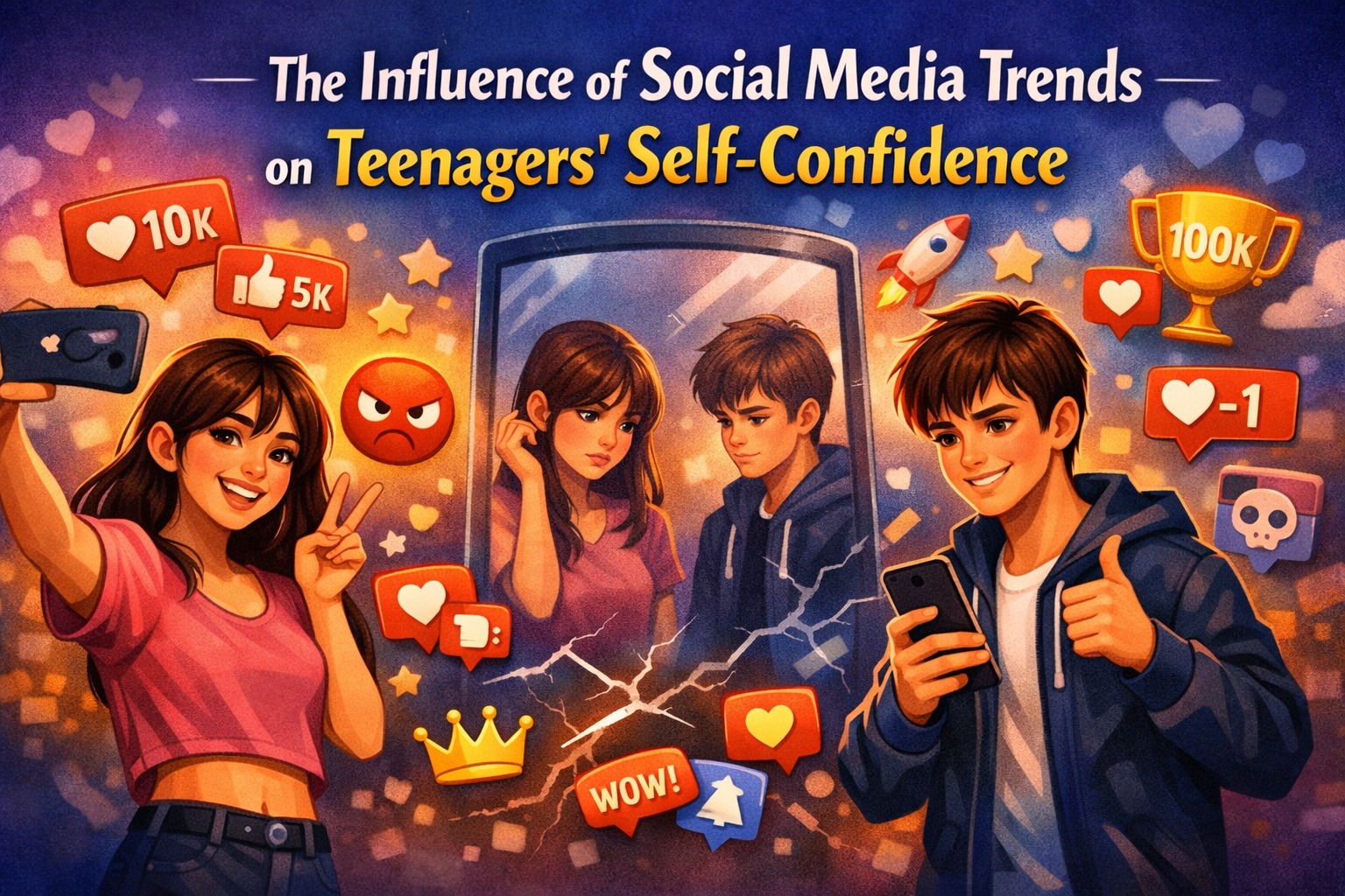 The Influence of Social Media Trends on Teenagers’ Self-Confidence