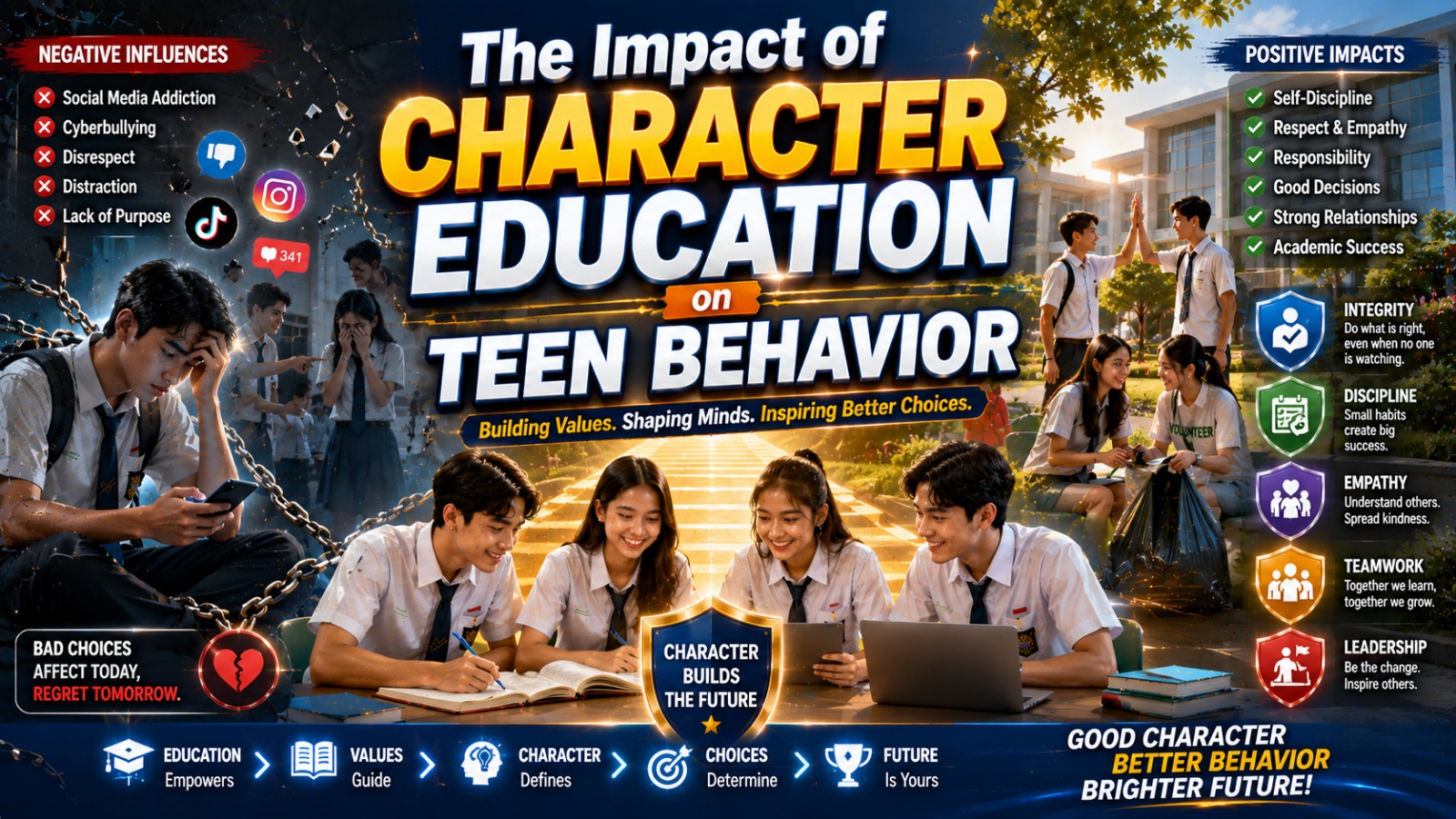 The Impact of Character Education on Teen Behavior