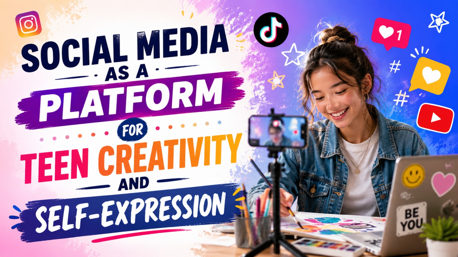 Social Media as a Platform for Teen Creativity and Self-Expression