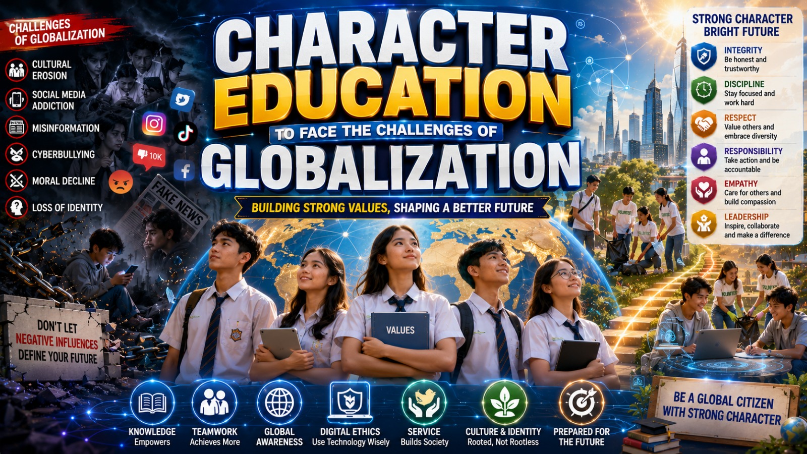 Character Education to Face the Challenges of Globalization