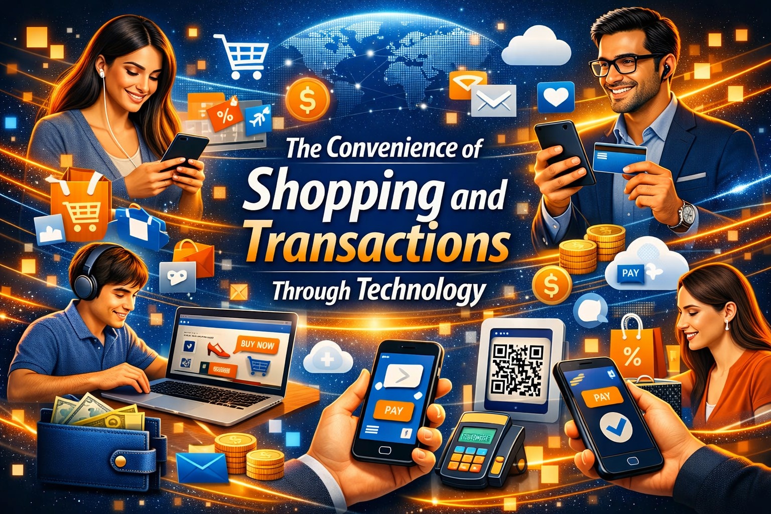 The Convenience of Shopping and Transactions Through Technology