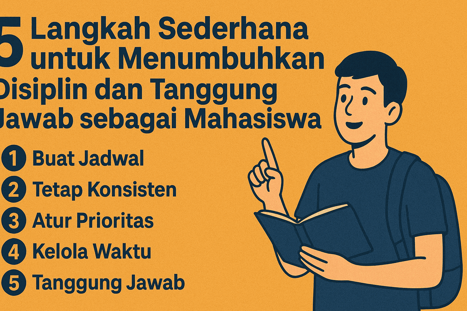 5 Langkah Sederhana untuk Menumbuhkan Disiplin dan Tanggung Jawab sebagai Mahasiswa