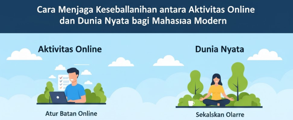Cara Menjaga Keseimbangan antara Aktivitas Online dan Dunia Nyata bagi Mahasiswa Modern
