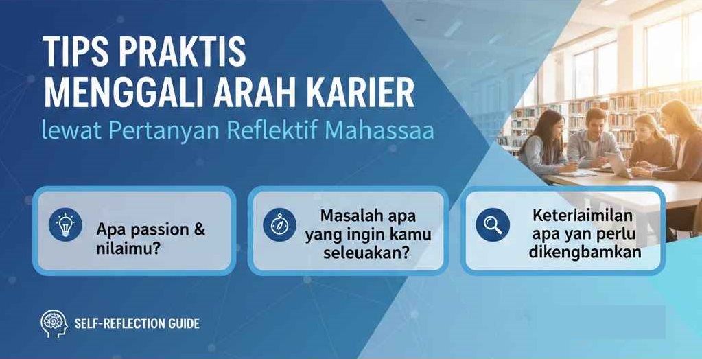 Tips Praktis Menggali Arah Karier lewat Pertanyaan Reflektif Mahasiswa