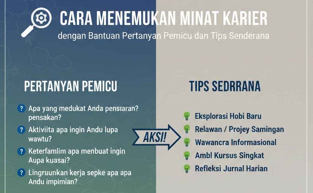Cara Menemukan Minat Karier dengan Bantuan Pertanyaan Pemicu dan Tips Sederhana