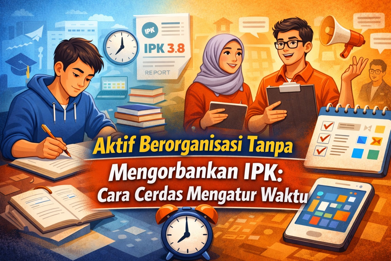 Aktif Berorganisasi Tanpa Mengorbankan IPK, Cara Cerdas Mengatur Waktu