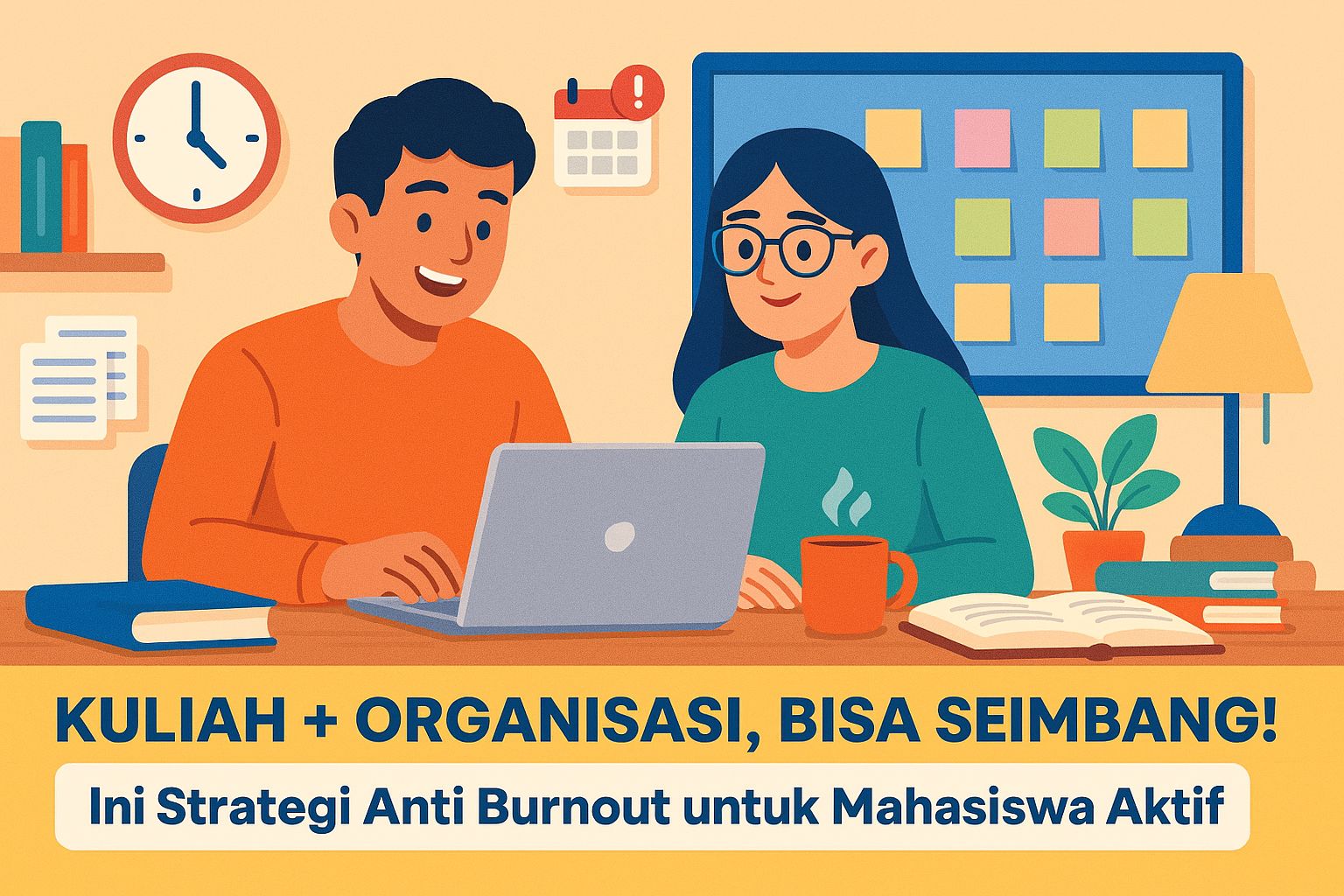 Kuliah + Organisasi, Bisa Seimbang! Ini Strategi Anti Burnout untuk Mahasiswa Aktif