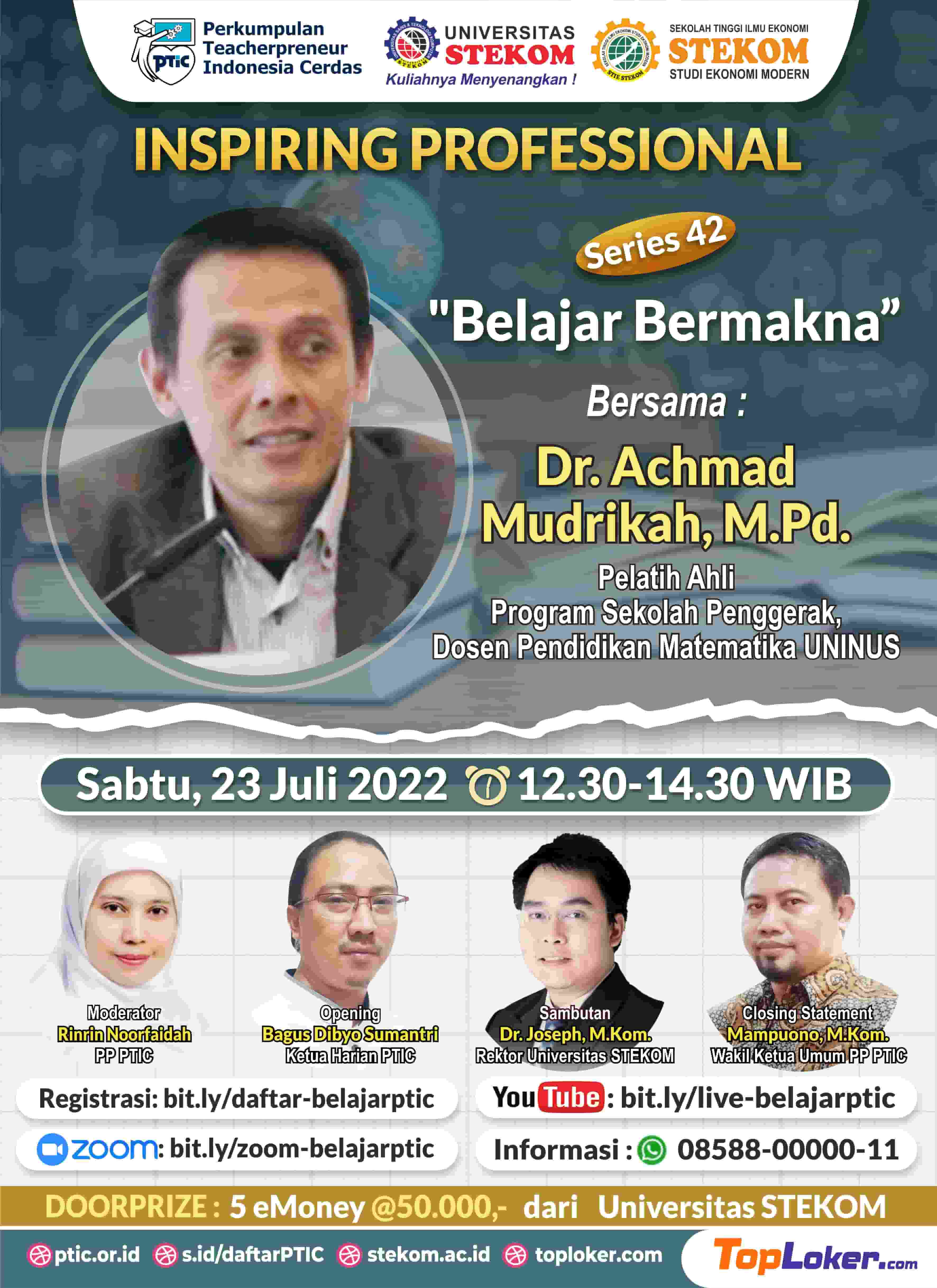 INSPIRING PROFESSIONAL ''Belajar Bermakna''