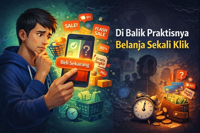 Di Balik Praktisnya Belanja Sekali Klik