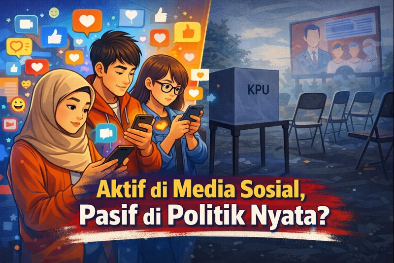 Aktif di Media Sosial, Pasif di Politik Nyata?