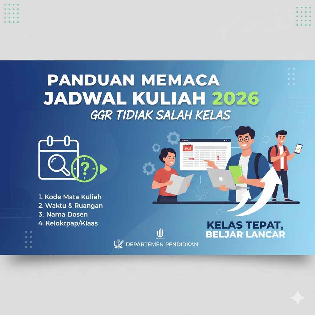 Panduan Membaca Jadwal Kuliah 2026 agar Tidak Salah Kelas
