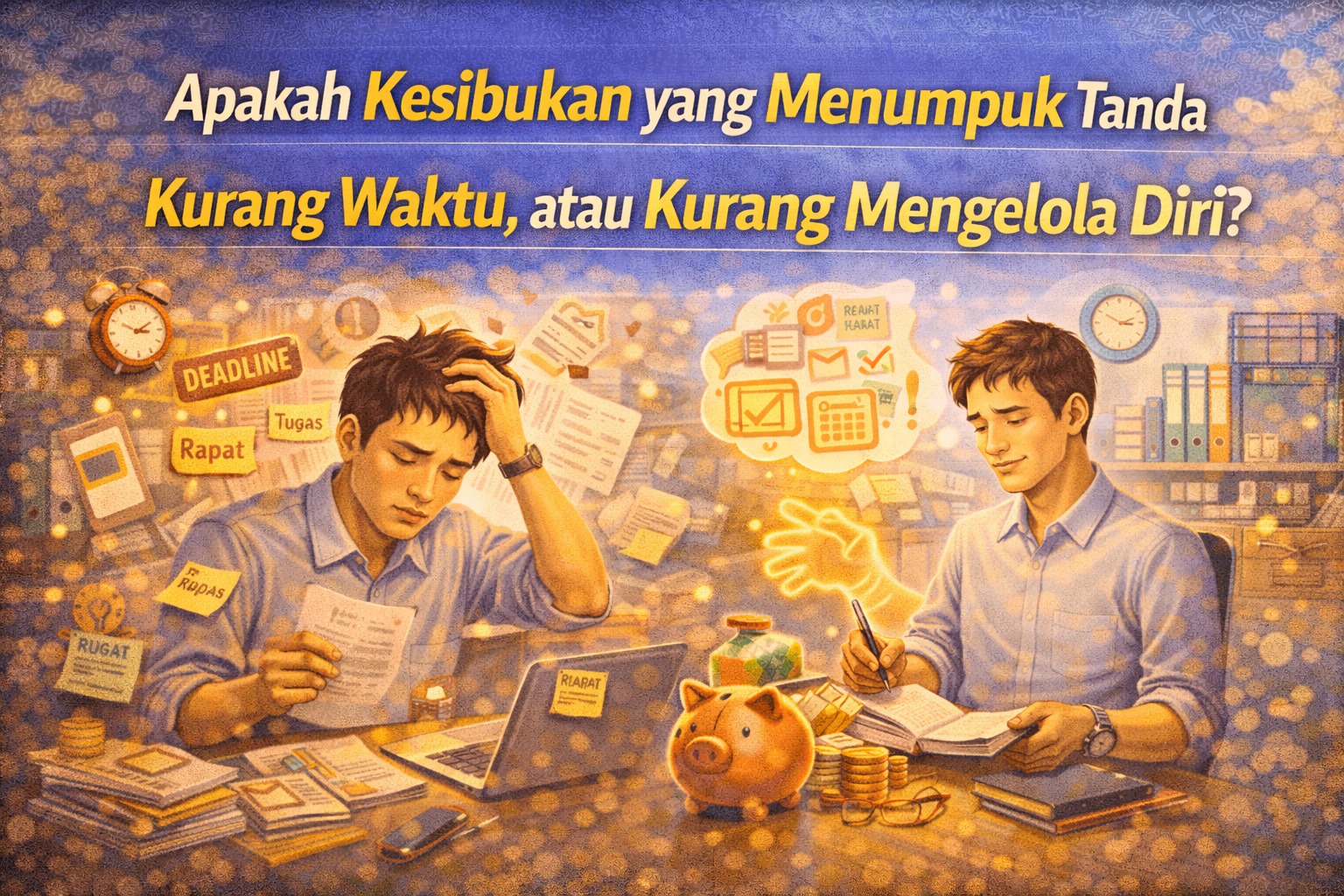 Apakah Kesibukan yang Menumpuk Tanda Kurang Waktu, atau Kurang Mengelola Diri?