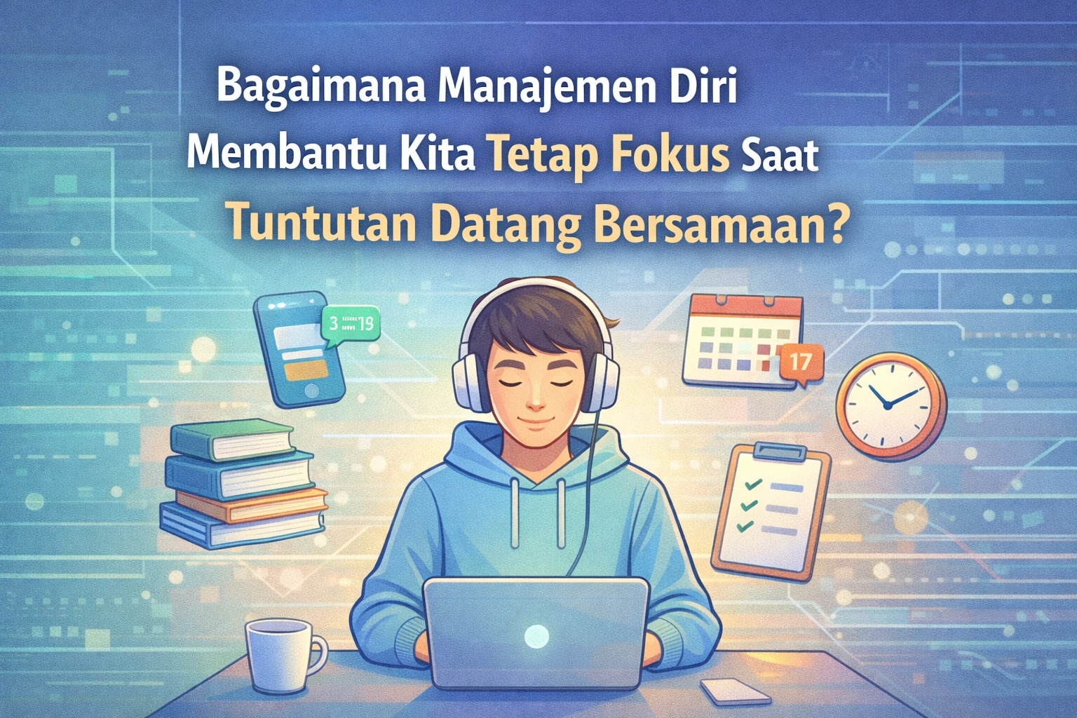 Bagaimana Manajemen Diri Membantu Kita Tetap Fokus Saat Tuntutan Datang Bersamaan?