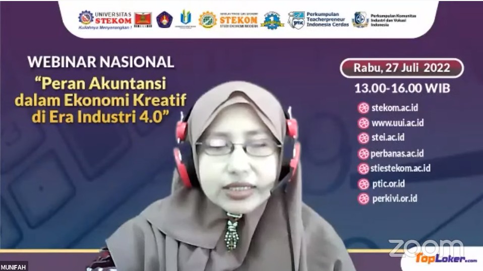 WEBINAR NASIONAL: ”Peran Akuntansi dalam Ekonomi Kreatif di Era Industri 4.0”