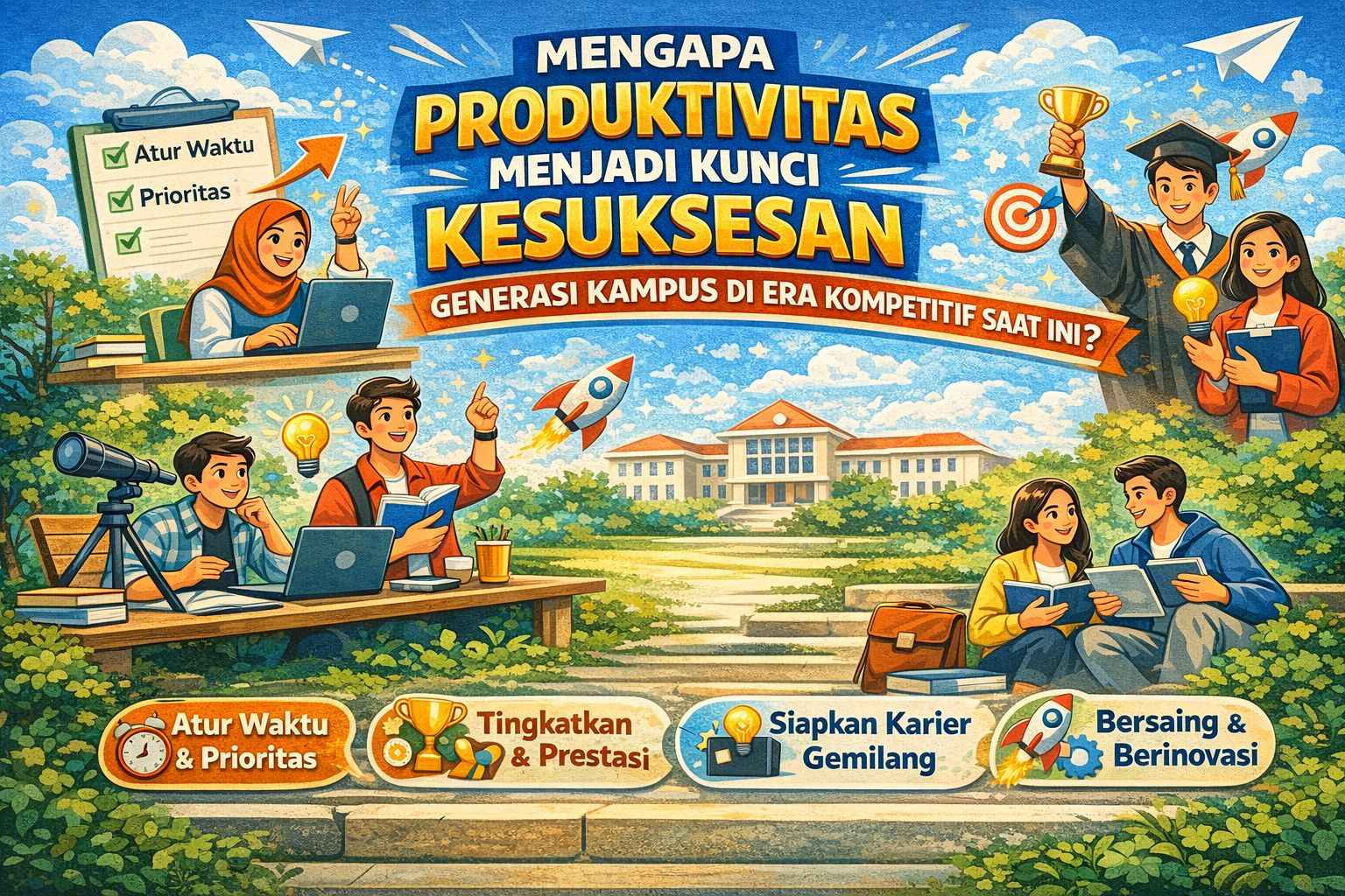 Mengapa Produktivitas Menjadi Kunci Kesuksesan Generasi Kampus di Era Kompetitif Saat Ini?