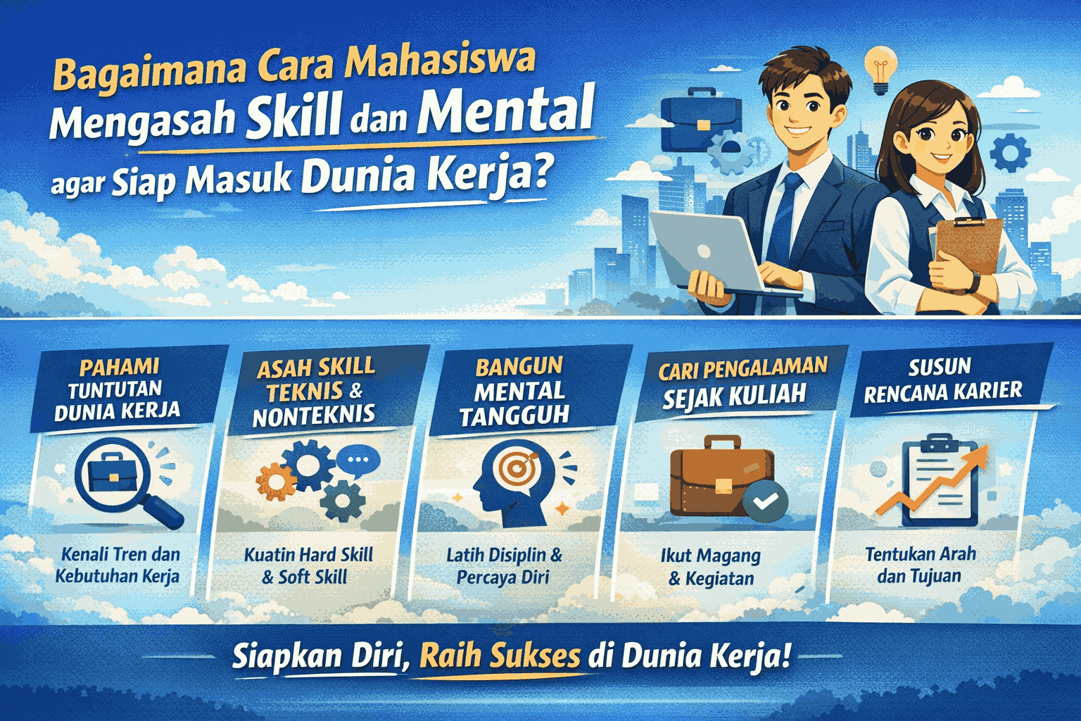 Bagaimana Cara Mahasiswa Mengasah Skill dan Mental agar Siap Masuk Dunia Kerja?