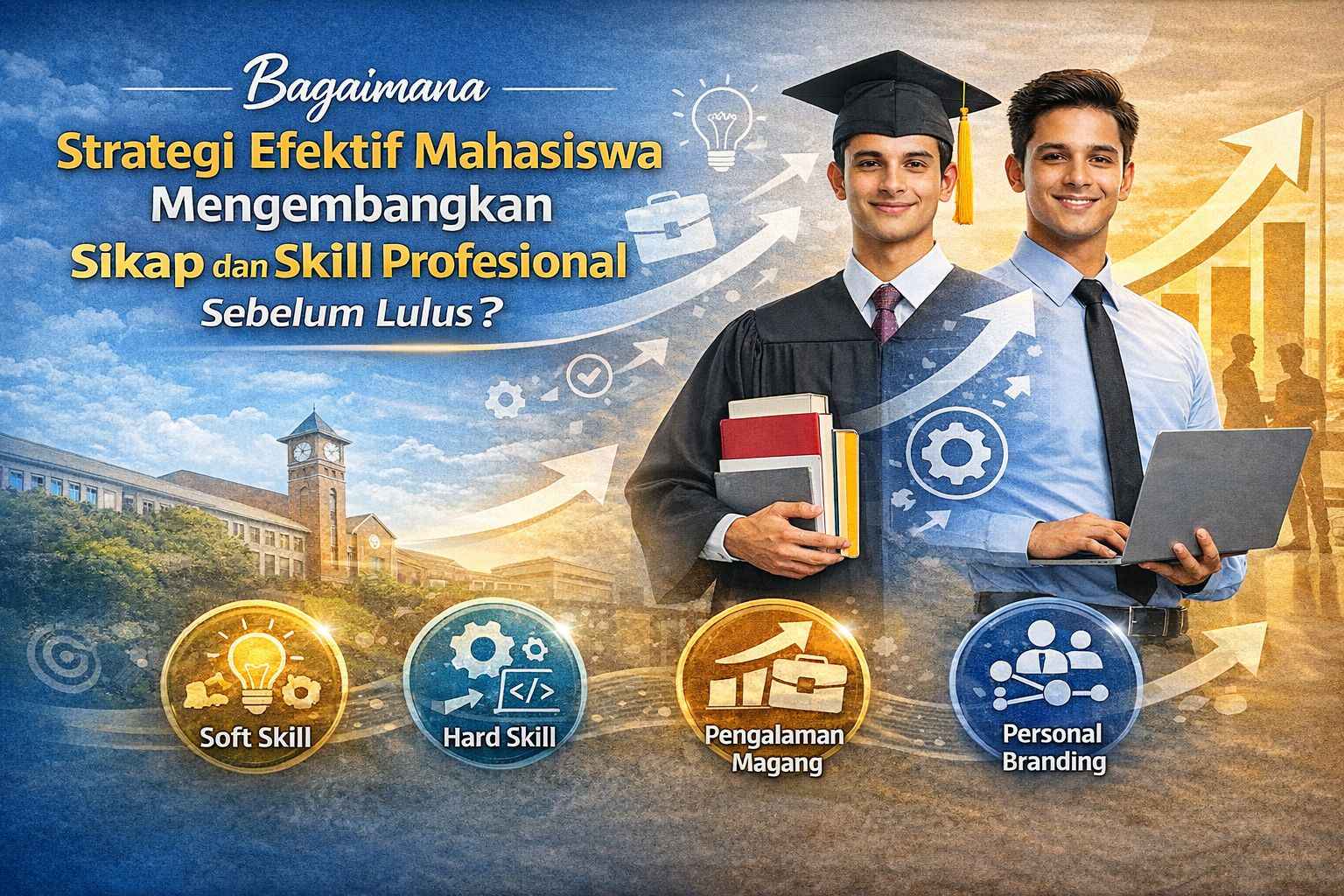 Bagaimana Strategi Efektif Mahasiswa Mengembangkan Sikap dan Skill Profesional Sebelum Lulus?