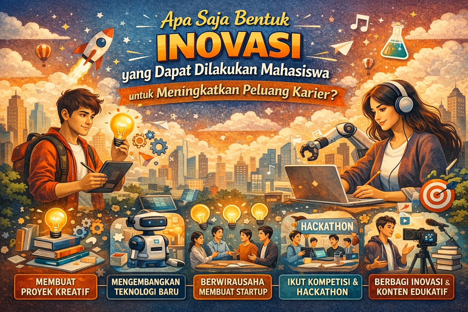 Apa Saja Bentuk Inovasi yang Dapat Dilakukan Mahasiswa untuk Meningkatkan Peluang Karier?
