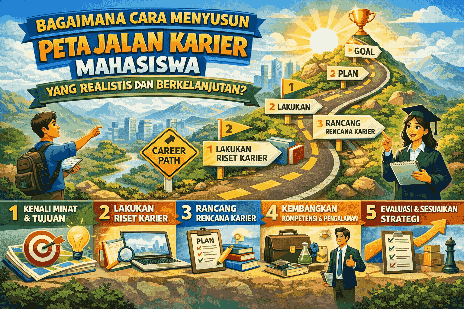 Bagaimana Cara Menyusun Peta Jalan Karier Mahasiswa yang Realistis dan Berkelanjutan?