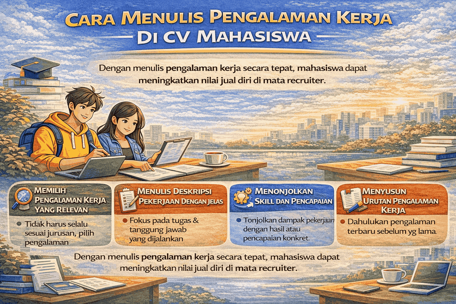 Cara Menulis Pengalaman Kerja Di CV Mahasiswa