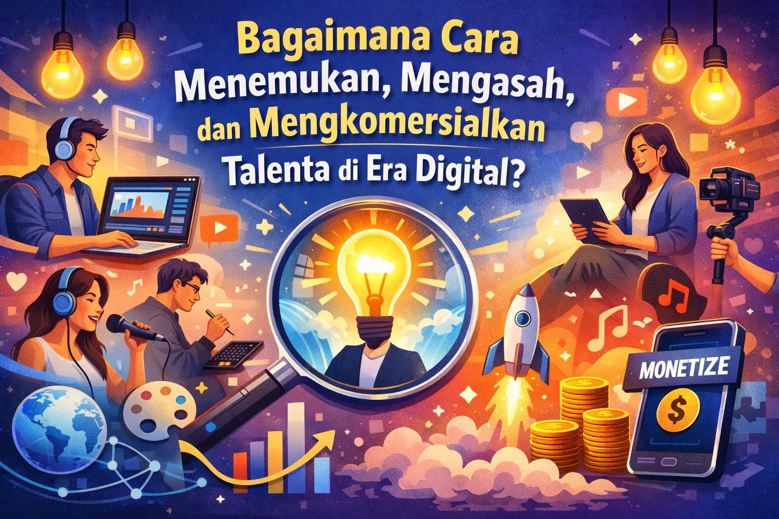 Bagaimana Cara Menemukan, Mengasah, dan Mengkomersialkan Talenta di Era Digital?