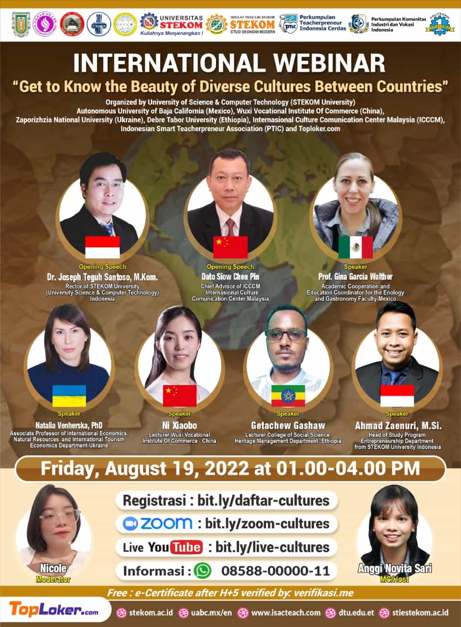 Webinar International "Get to Know the Beauty of Diverse Cultures between Countries"