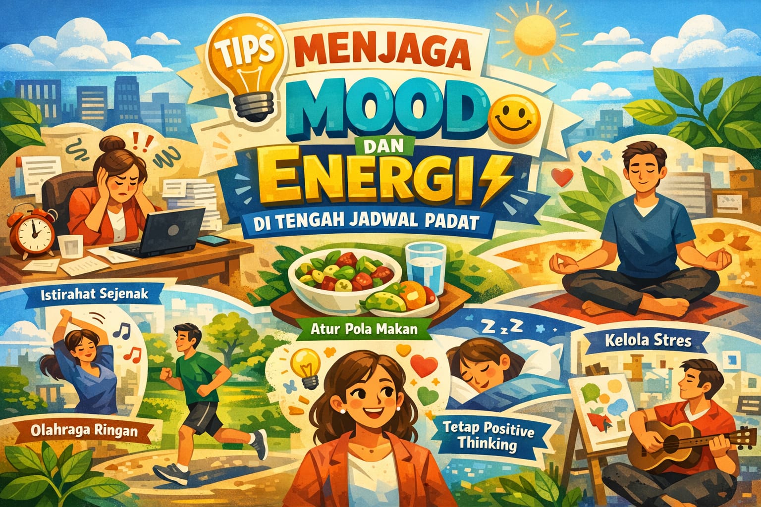 Tips Menjaga Mood dan Energi di Tengah Jadwal Padat