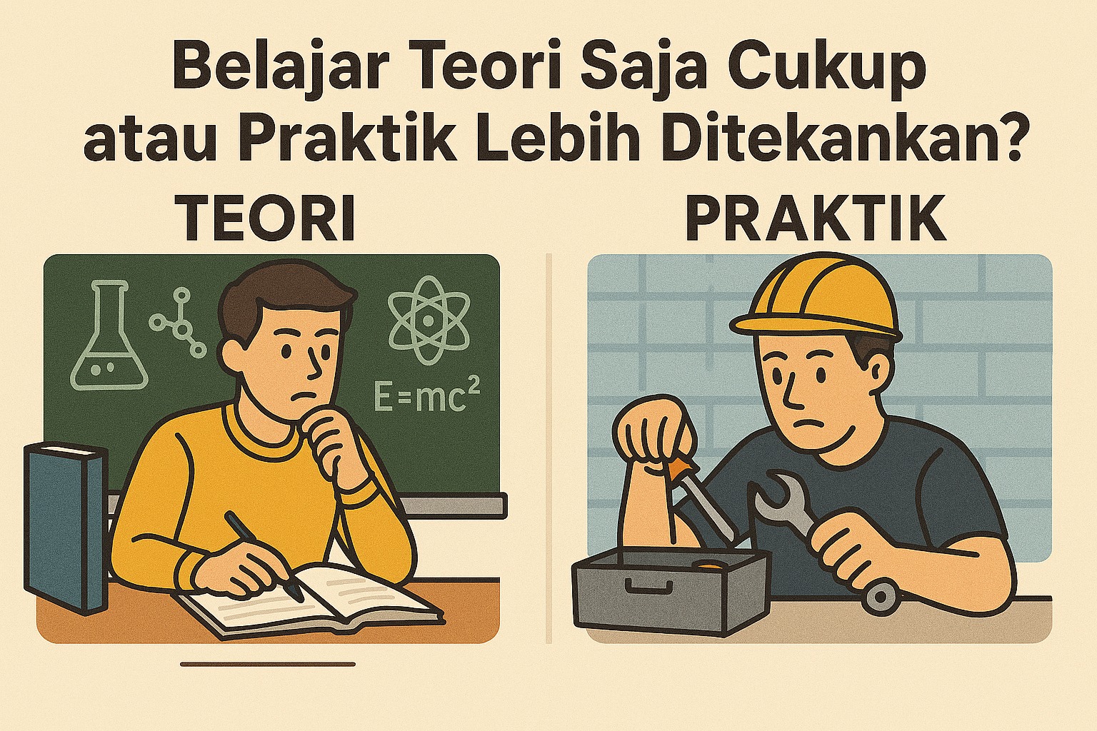 Belajar Teori Saja Cukup atau Praktik Lebih Ditekankan?