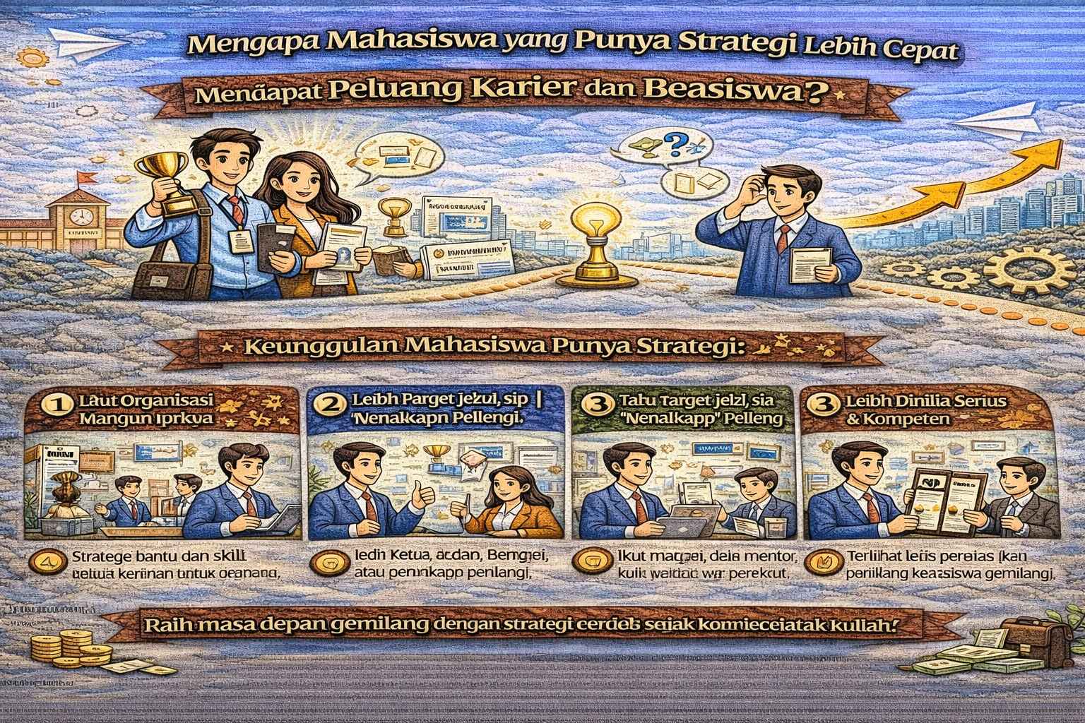 Mengapa Mahasiswa yang Punya Strategi Lebih Cepat Mendapat Peluang Karier dan Beasiswa?
