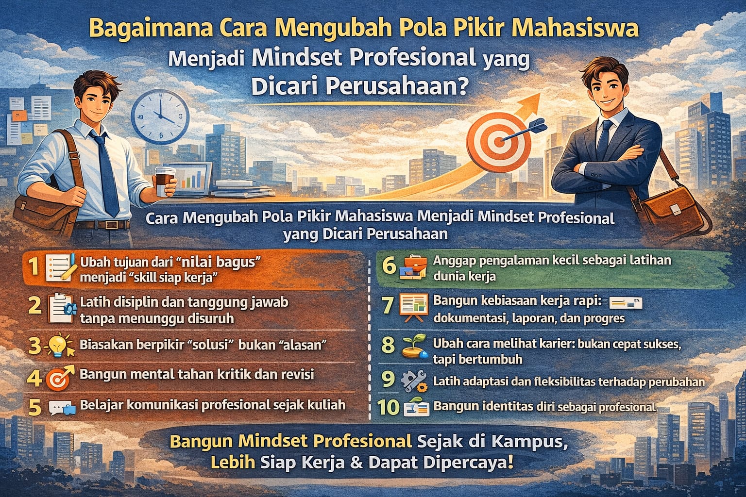 Bagaimana Cara Mengubah Pola Pikir Mahasiswa Menjadi Mindset Profesional yang Dicari Perusahaan?