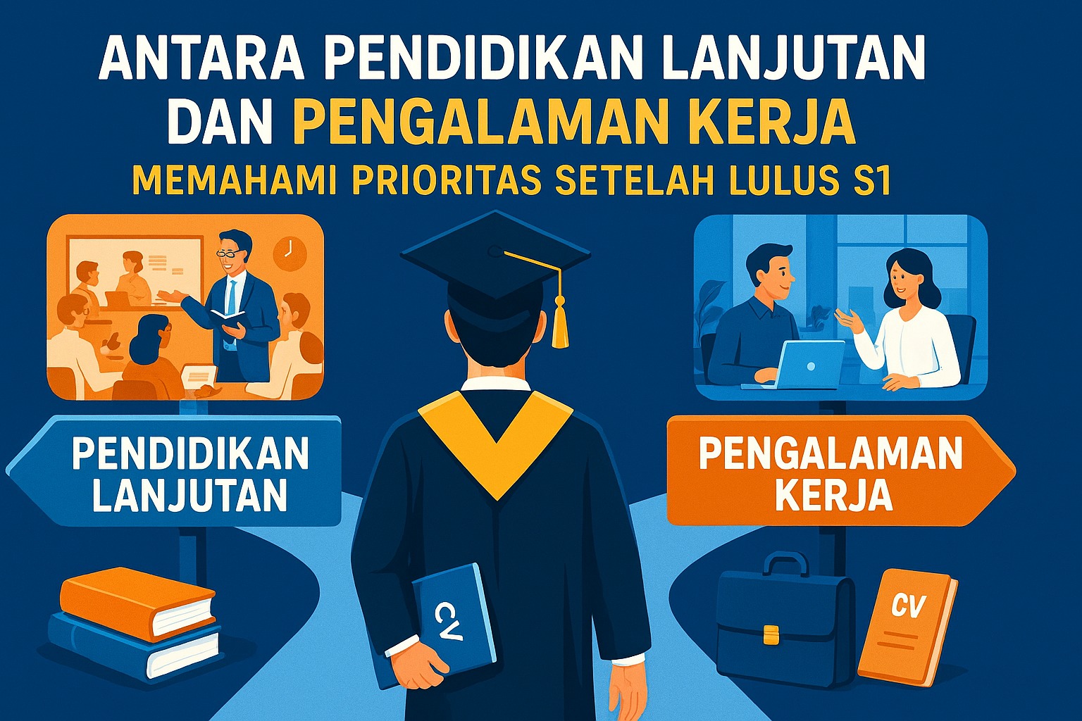 Antara Pendidikan Lanjutan dan Pengalaman Kerja Memahami Prioritas Setelah Lulus S1