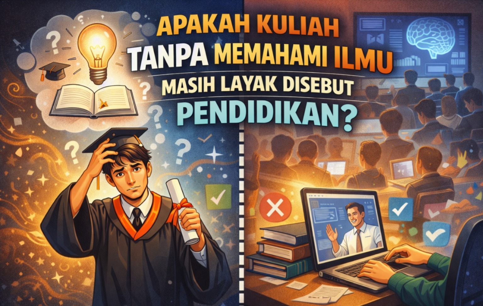 Apakah Kuliah Tanpa Memahami Ilmu Masih Layak Disebut Pendidikan?