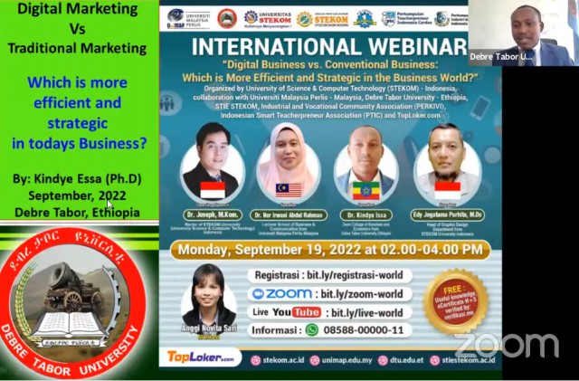 International Seminar &ldquo;Digital Business vs conventional business&rdquo; part 2 by Dr Kindya Issa Ethiopia