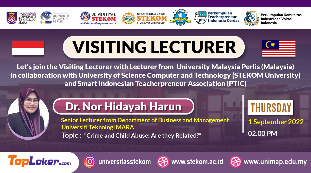 VISITING LECTURE  Crime and Child Abuse: Are they Related? 