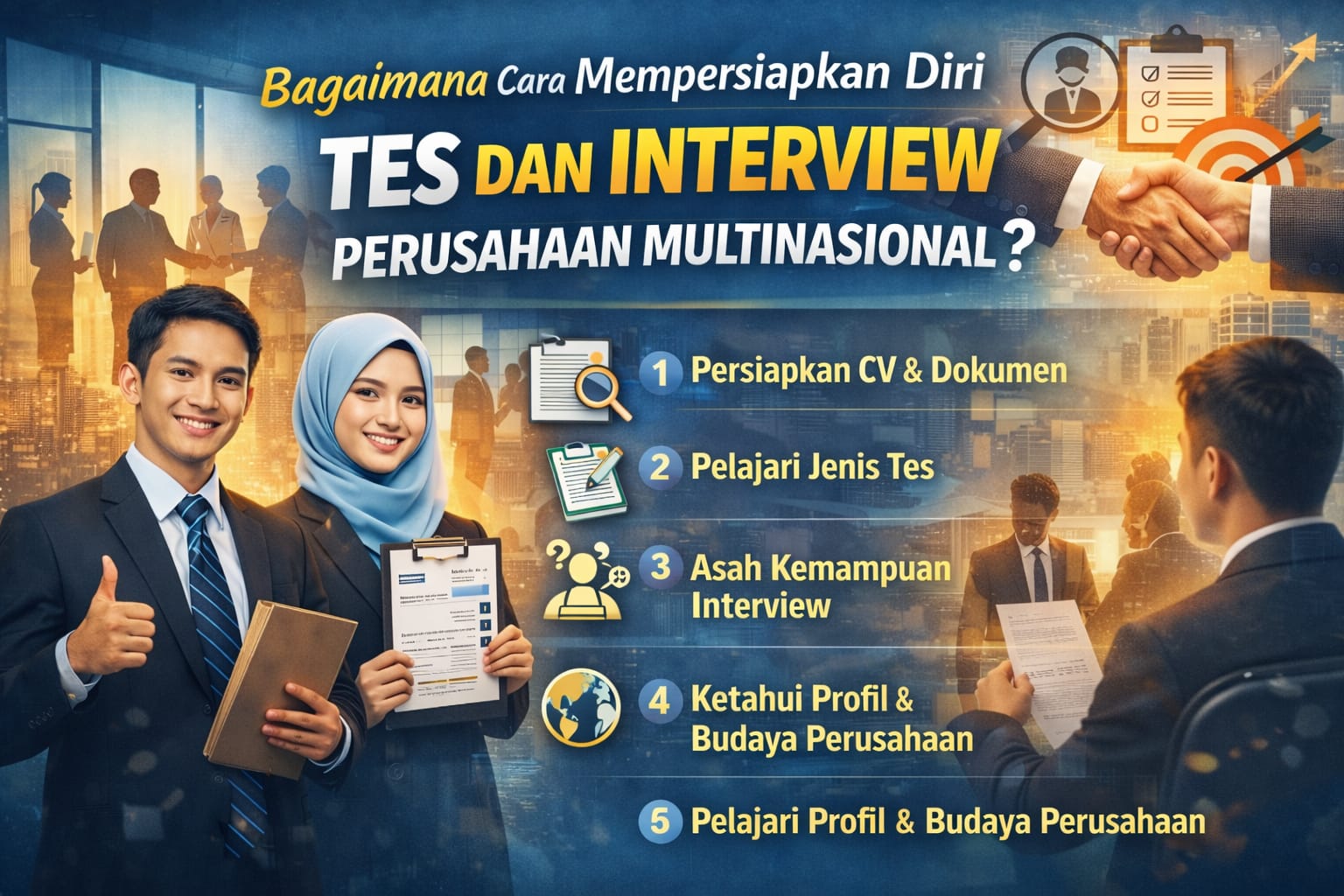 Bagaimana Cara Mempersiapkan Diri Menghadapi Tes dan Interview Perusahaan Multinasional?
