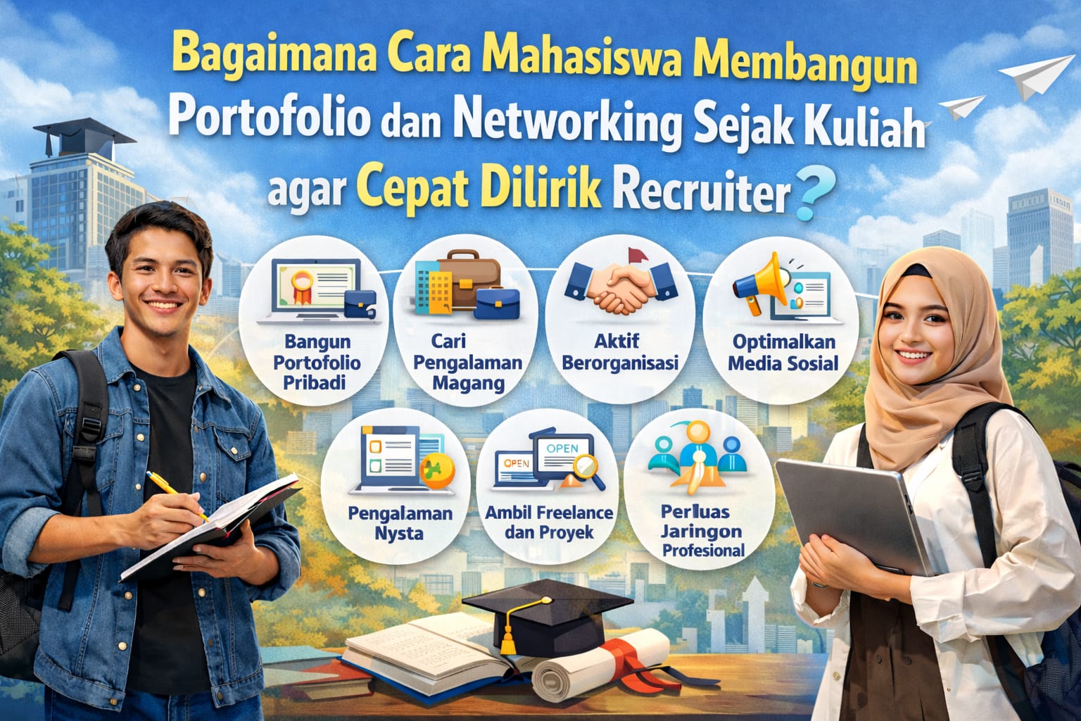 Bagaimana Cara Mahasiswa Membangun Portofolio dan Networking Sejak Kuliah agar Cepat Dilirik Recruiter?