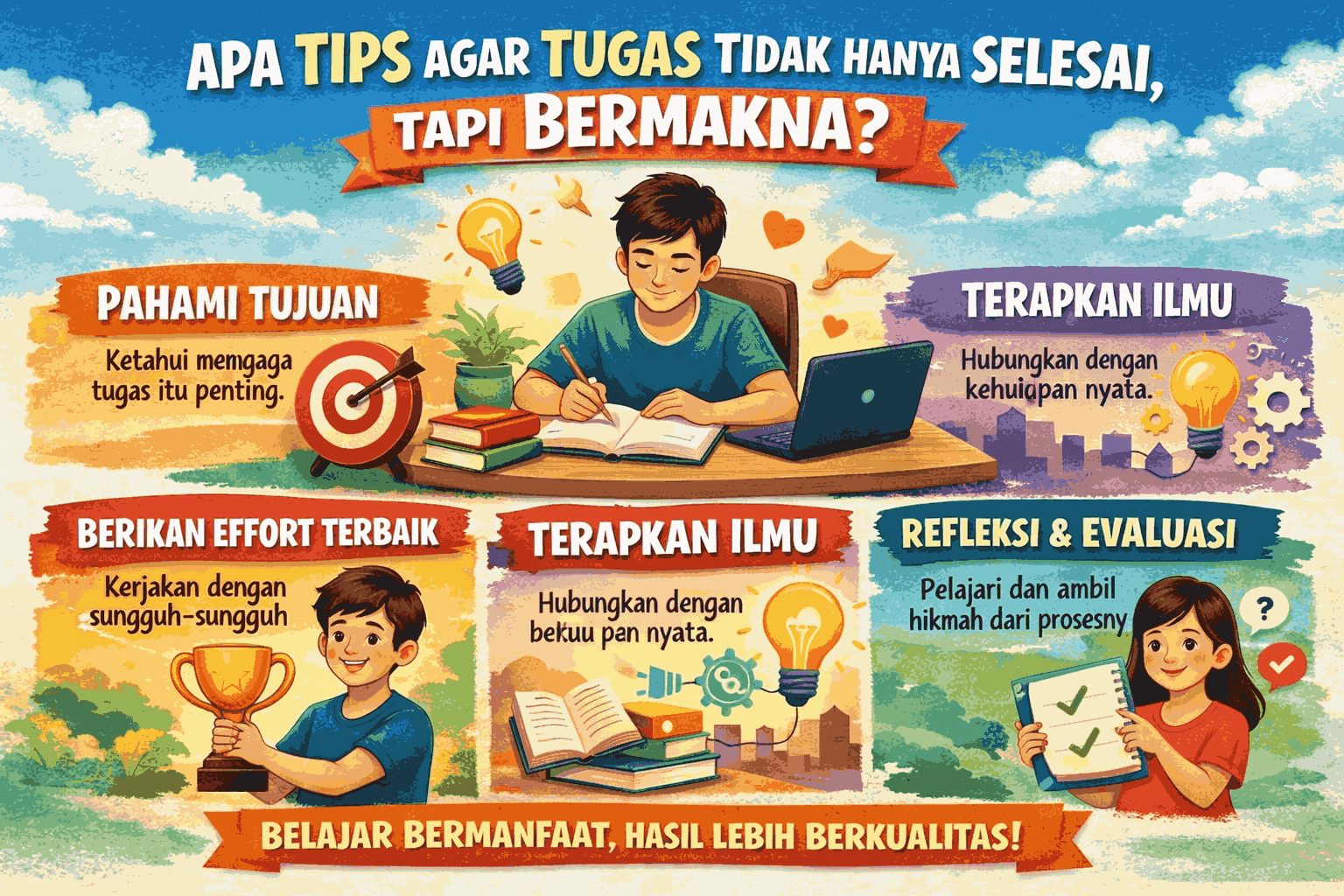 Apa Tips Agar Tugas Tidak Hanya Selesai, Tapi Bermakna?